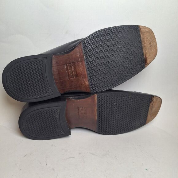 Johnston Murphy Sheepkin Y2k Square Toe Black Leather Slip-on Loafer Brazil 11M main image 10